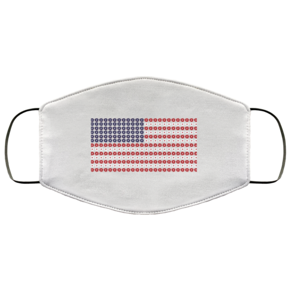 USA Flag Face Mask Made In USA