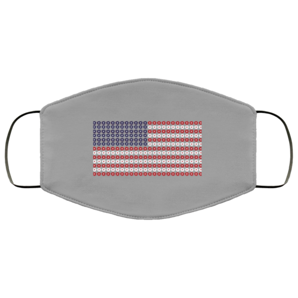 USA Flag Face Mask Made In USA