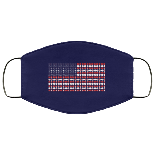 USA Flag Face Mask Made In USA