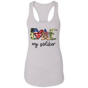 I Love My Soldier American Camo Boots Shirt