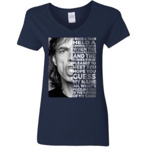 Mick Jagger I Rode A Tank Held A General's Rank Shirt