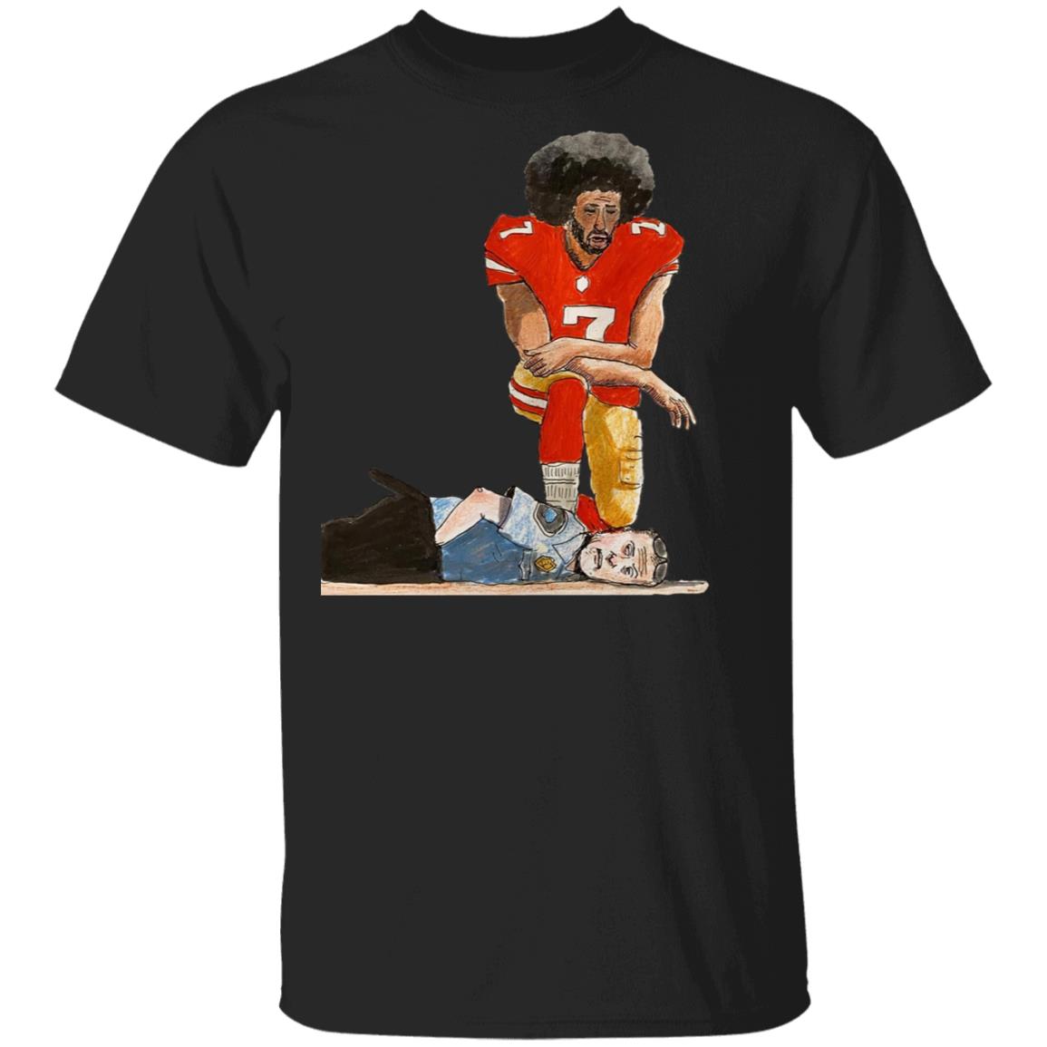 Buy Colin Kaepernick Kneeling On The Neck Police Officer, 47% OFF