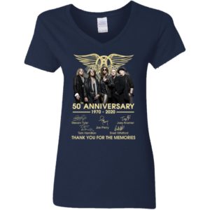 Aerosmith 50Th Anniversary 1970 2020 Thank You For The Memories Shirt