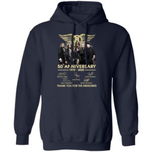 Aerosmith 50Th Anniversary 1970 2020 Thank You For The Memories Shirt