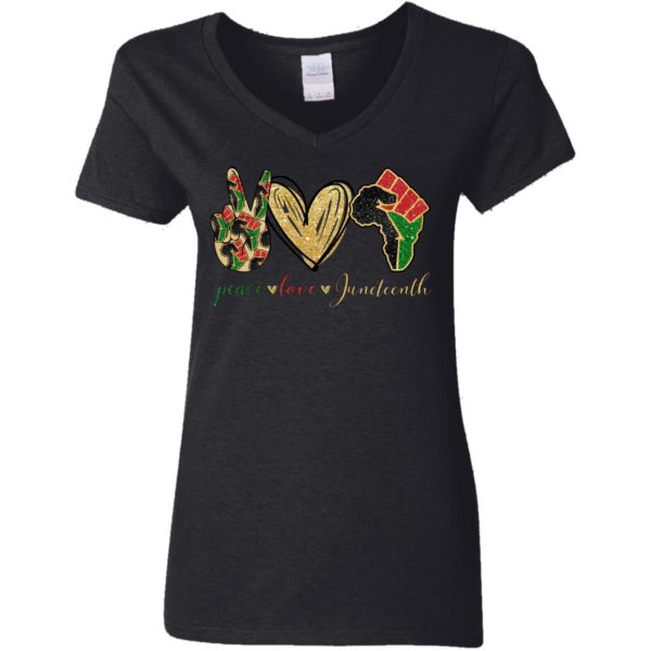 Peace Love Juneteenth Africa Shirt