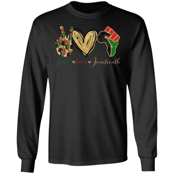 Peace Love Juneteenth Africa Shirt