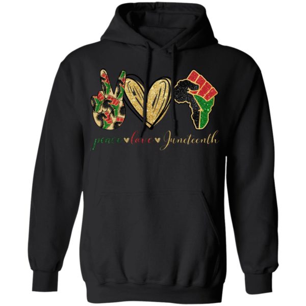 Peace Love Juneteenth Africa Shirt