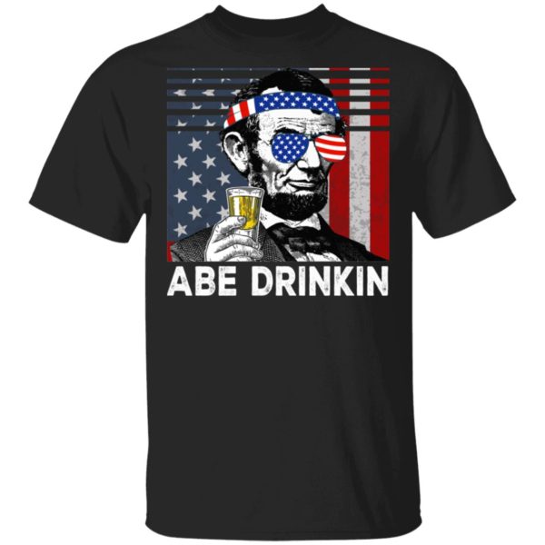 Abraham Lincoln Abe Drinkin' Whisky Shirt