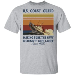 US Coast Guard Making Sure The Navy Doesn't Get Lost Since 1790 Shirt image US Coast Guard Making Sure The Navy Doesn't Get Lost Since 1790 Shirt
