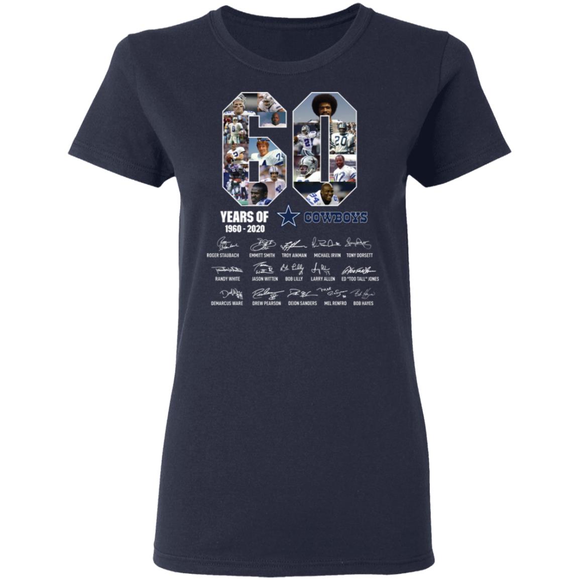 60 Years Of Cowboys 1960 2020 Thank You For The Memories Shirt image 60 Years Of Cowboys 1960 2020 Thank You For The Memories Shirt