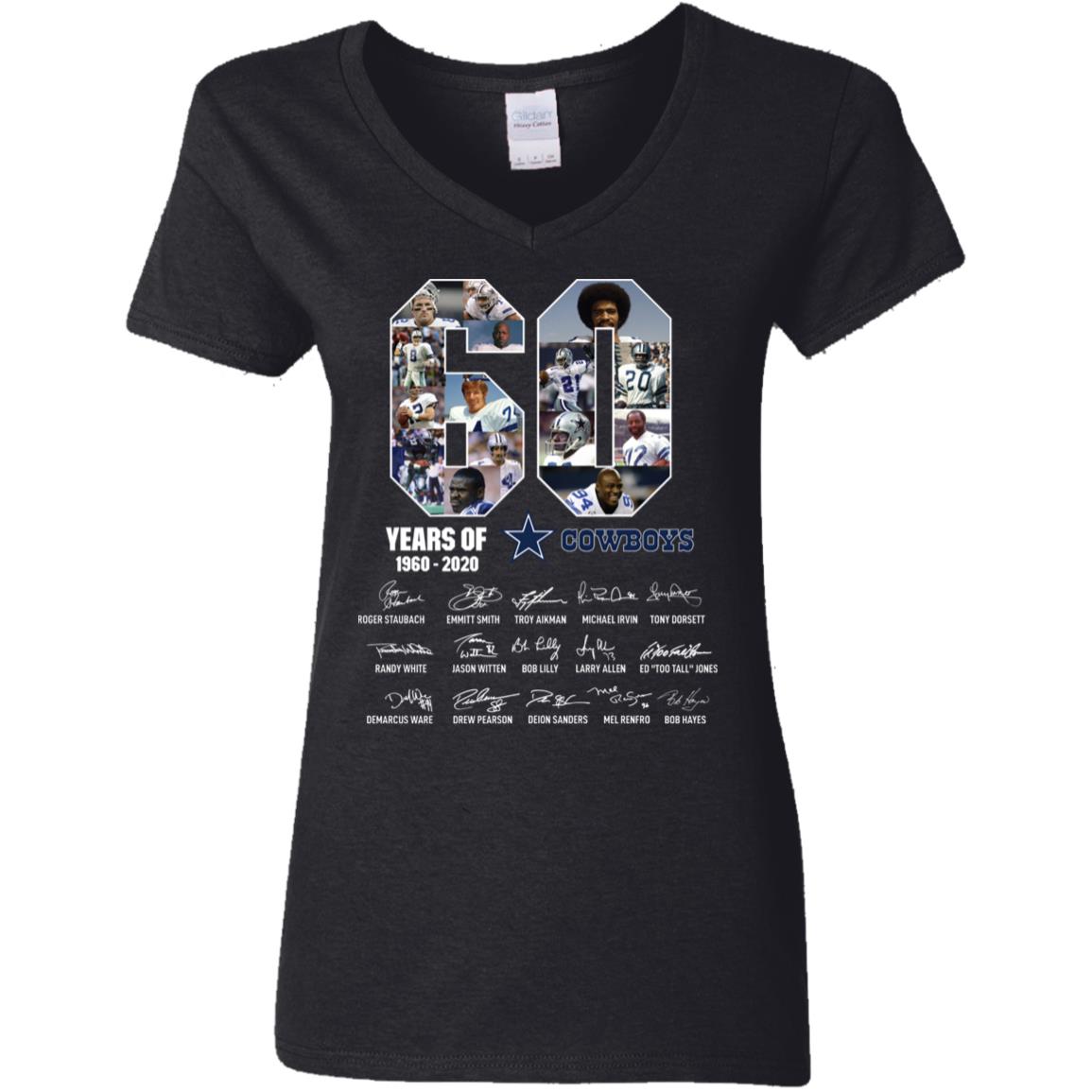60 Years Of Cowboys 1960 2020 Thank You For The Memories Shirt image 60 Years Of Cowboys 1960 2020 Thank You For The Memories Shirt