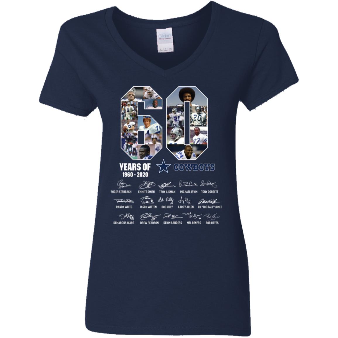 60 Years Of Cowboys 1960 2020 Thank You For The Memories Shirt image 60 Years Of Cowboys 1960 2020 Thank You For The Memories Shirt