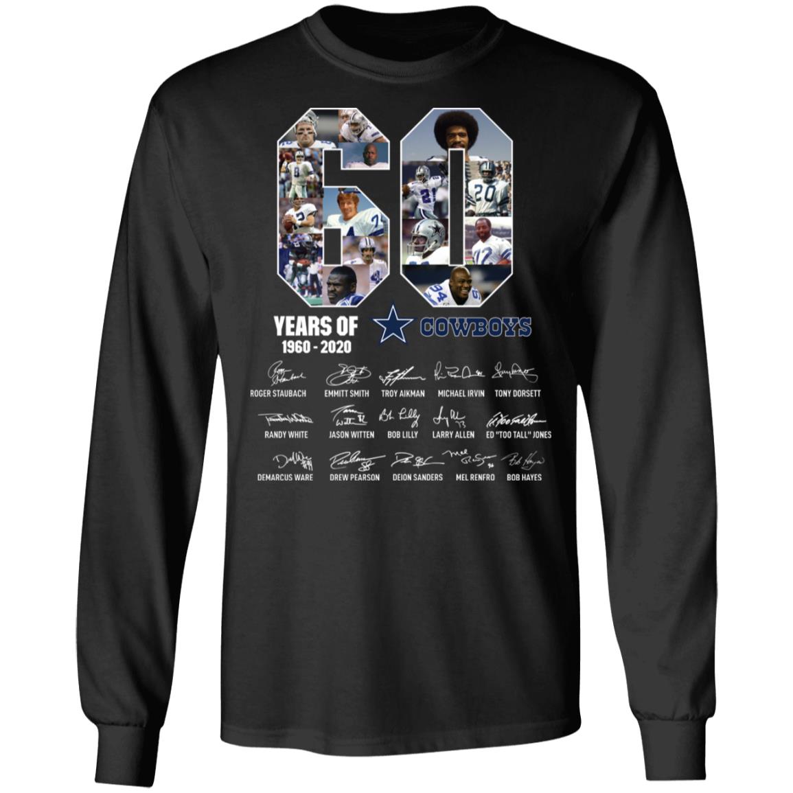 60 Years Of Cowboys 1960 2020 Thank You For The Memories Shirt image 60 Years Of Cowboys 1960 2020 Thank You For The Memories Shirt