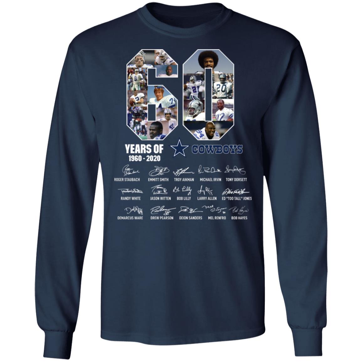 60 Years Of Cowboys 1960 2020 Thank You For The Memories Shirt image 60 Years Of Cowboys 1960 2020 Thank You For The Memories Shirt