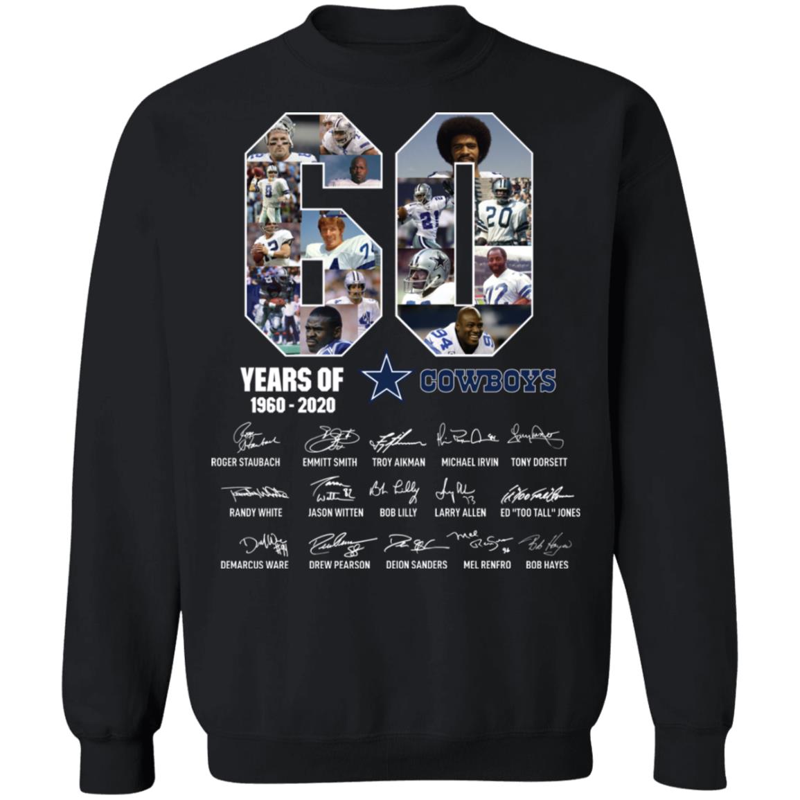 60 Years Of Cowboys 1960 2020 Thank You For The Memories Shirt image 60 Years Of Cowboys 1960 2020 Thank You For The Memories Shirt