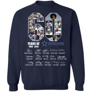 60 Years Of Cowboys 1960 2020 Thank You For The Memories Shirt image 60 Years Of Cowboys 1960 2020 Thank You For The Memories Shirt