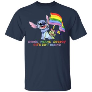 Stitch LGBT Ohana Means Nobody Gets Left Behind Shirt image Stitch LGBT Ohana Means Nobody Gets Left Behind Shirt