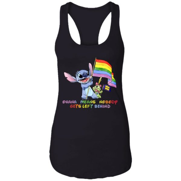 Stitch LGBT Ohana Means Nobody Gets Left Behind Shirt