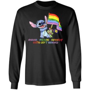 Stitch LGBT Ohana Means Nobody Gets Left Behind Shirt image Stitch LGBT Ohana Means Nobody Gets Left Behind Shirt