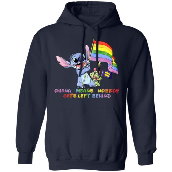 Stitch LGBT Ohana Means Nobody Gets Left Behind Shirt