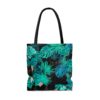 Black Cat Tropical Hawaiian Tote Bag