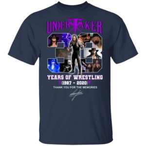 Undertaker 33 Years Of Wrestling 1987 2020 Shirt