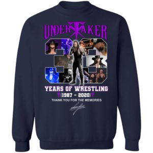 Undertaker 33 Years Of Wrestling 1987 2020 Shirt