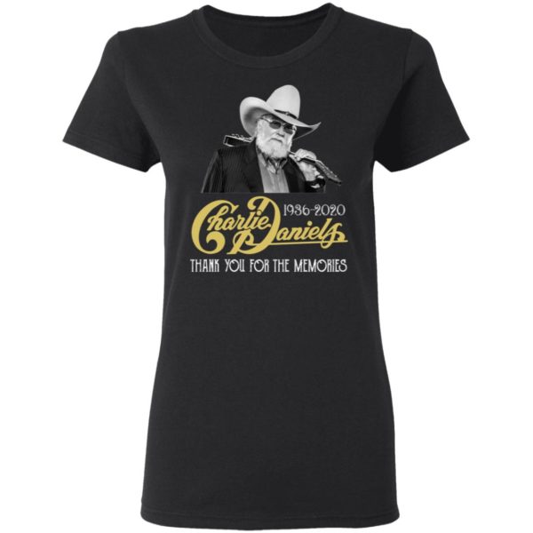Charlie Daniels 1936 2020 Thank You For The Memories Shirt