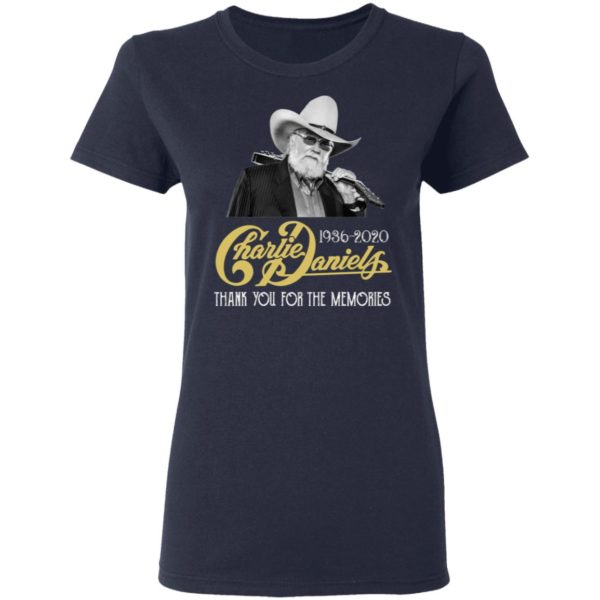 Charlie Daniels 1936 2020 Thank You For The Memories Shirt