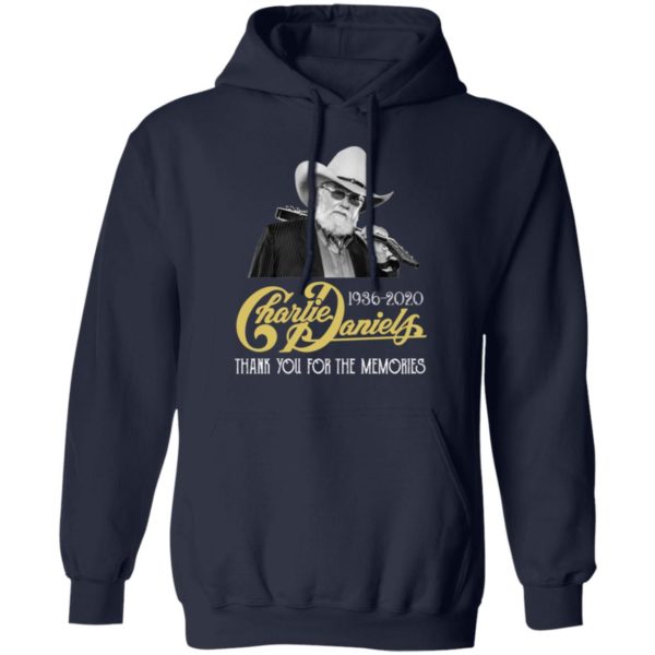 Charlie Daniels 1936 2020 Thank You For The Memories Shirt