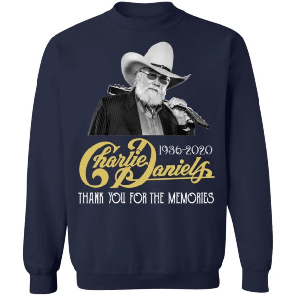 Charlie Daniels 1936 2020 Thank You For The Memories Shirt