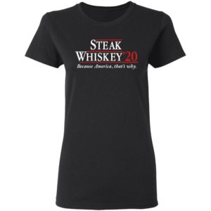Steak Whiskey’20 Because America, That’s Why Shirt image Steak Whiskey’20 Because America, That’s Why Shirt