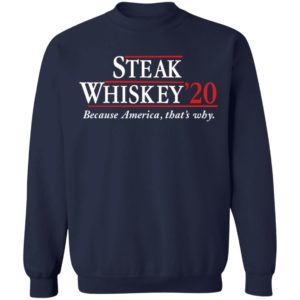 Steak Whiskey’20 Because America, That’s Why Shirt image Steak Whiskey’20 Because America, That’s Why Shirt