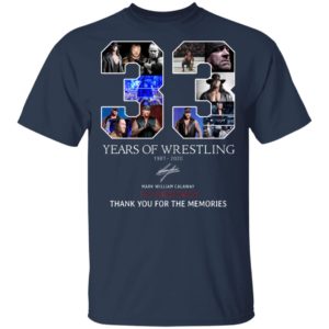 33 Years Of Wrestling The Undertaker Signature Shirt