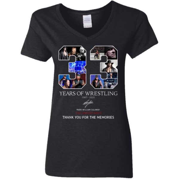 33 Years Of Wrestling The Undertaker Signature Shirt