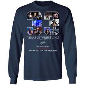 33 Years Of Wrestling The Undertaker Signature Shirt