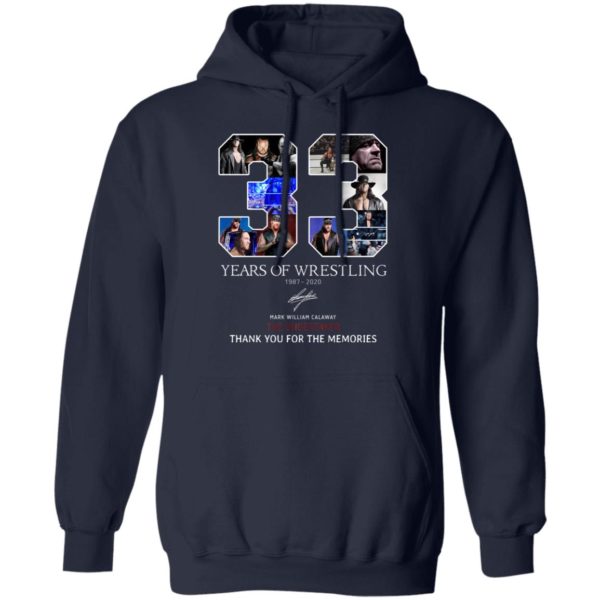 33 Years Of Wrestling The Undertaker Signature Shirt