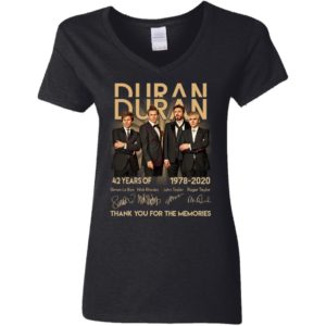 Duran 42 Years Of Duran 1978 2020 Thank You For The Memories Shirt