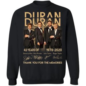 Duran 42 Years Of Duran 1978 2020 Thank You For The Memories Shirt