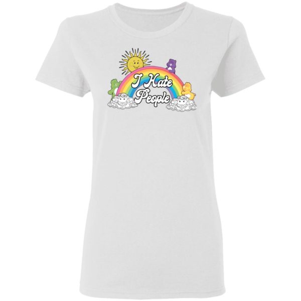 Bear Rainbow I Hate People Shirt