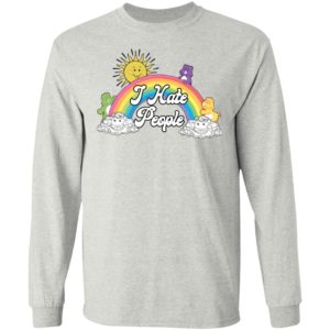 Bear Rainbow I Hate People Shirt