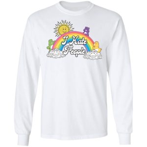 Bear Rainbow I Hate People Shirt