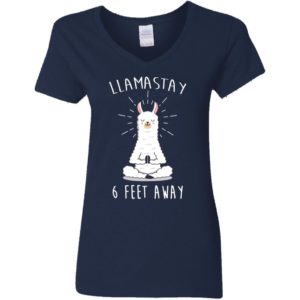 Llamastay 6 Feet Away Funny Llama Social Distancing Shirt