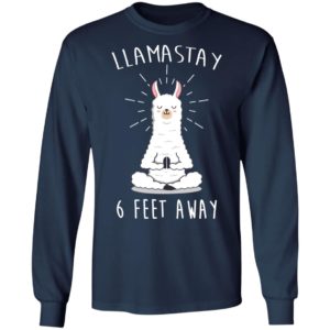 Llamastay 6 Feet Away Funny Llama Social Distancing Shirt