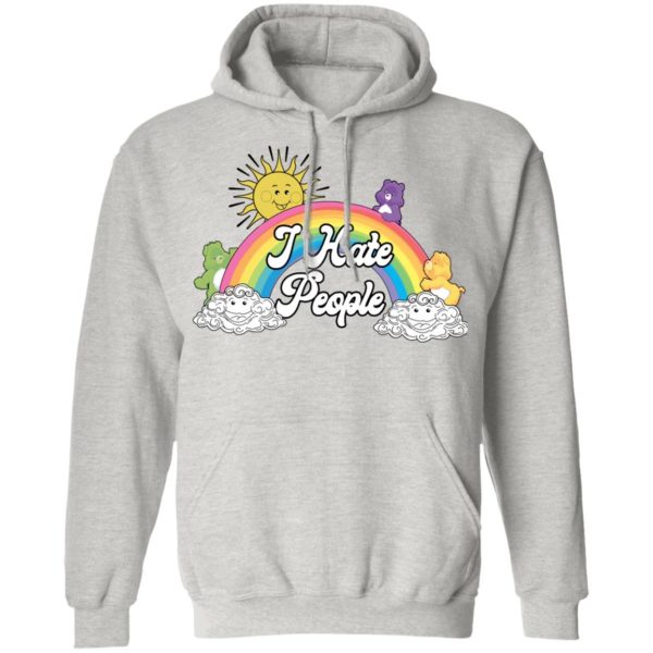 Bear Rainbow I Hate People Shirt