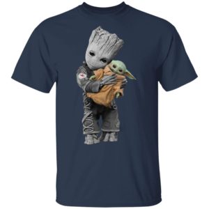 Baby Groot Hug Baby Yoda Cute Shirt