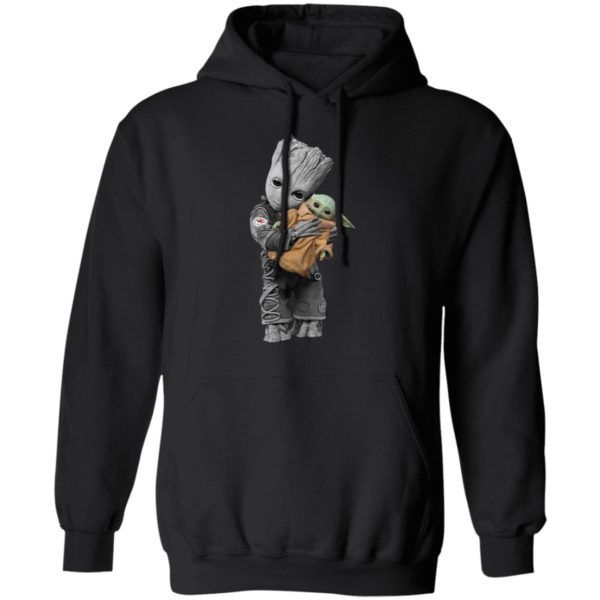 Baby Groot Hug Baby Yoda Cute Shirt