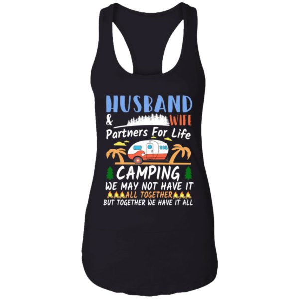 Husband & Wife Camping Partners For Life Shirt