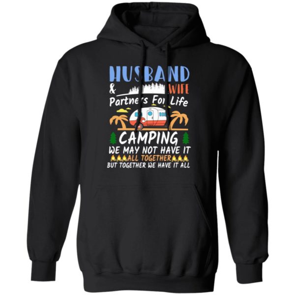 Husband & Wife Camping Partners For Life Shirt