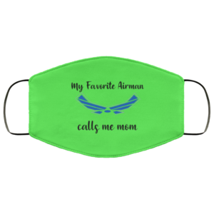 My Favorite Airman Call Me Mom Face Mask image My Favorite Airman Call Me Mom Face Mask